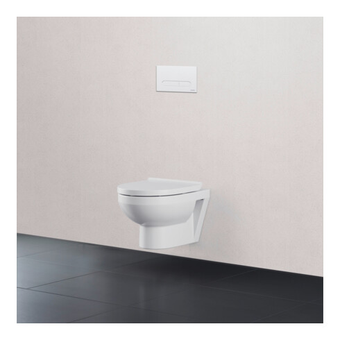 Duravit DuraSystem Plaque de commande mécanique à poser pour WC Bet 100, blanc