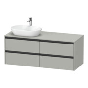 Duravit Duravit Meuble sous-lavabo Ketho.2 140x55cm, L P, blanc mat, 4 tiroirs, suspendu