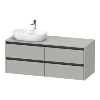 Duravit Duravit Waschtischunterschrank Ketho.2 140x55cm, B L, bg ma, 4 Schub., wandhängend