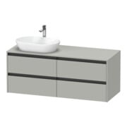 Duravit Duravit Waschtischunterschrank Ketho.2 140x55cm, B L, bg ma, 4 Schub., wandhängend