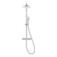 Duravit Duschsystem 1000 MinusFlow Ausl. 354mm, mit Brausethermostat, chrom