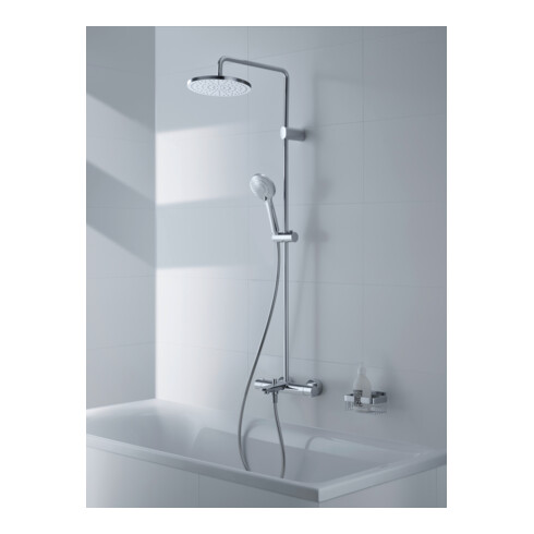 Duravit Duschsystem Ausl. 480mm, mit Brausethermostat, chrom