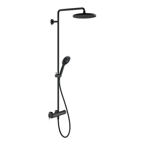 Duravit Duschsystem C.1 Ausl. 350mm, m Brausethermostat, sw matt