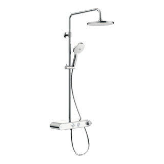 Duravit Duschsystem Shelf 1050 avec mitigeur thermostatique AP, blanc brillant