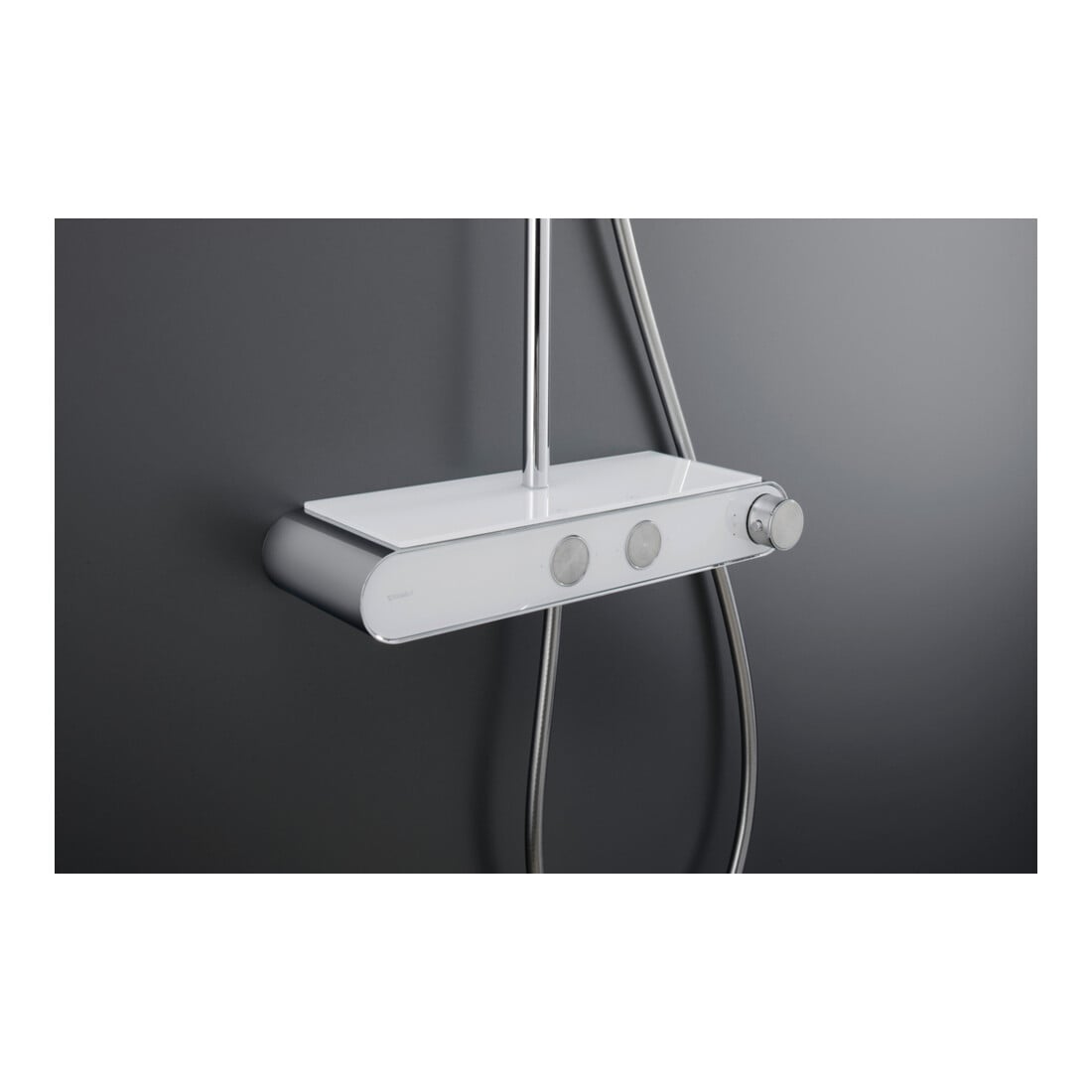 Duravit Duschsystem Shelf 1050 MinusFlow avec mitigeur thermostatique AP, blanc brillant