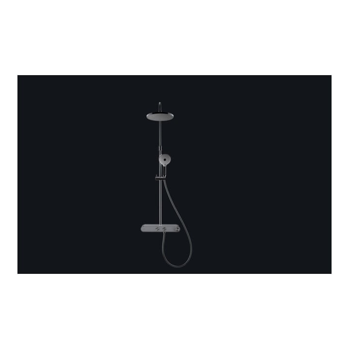 Duravit Duschsystem Shelf 1050 MinusFlow avec mitigeur thermostatique AP, blanc brillant