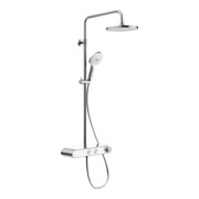 Duravit Duschsystem Shelf 1050 MinusFlow mit AP-Brausethermostat, weiß Hochglanz