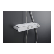 Duravit Duschsystem Shelf 1050 MinusFlow mit AP-Brausethermostat, weiß Hochglanz-2