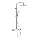 Duravit Duschsystem Shelf 1050 MinusFlow mit AP-Brausethermostat, weiß Hochglanz