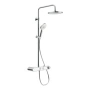 Duravit Duschsystem Shelf 1050 mit AP-Brausethermostat, weiß Hochglanz
