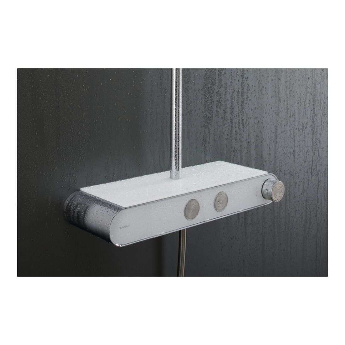 Duravit Duschsystem Shelf 1050 mit AP-Brausethermostat, weiß Hochglanz