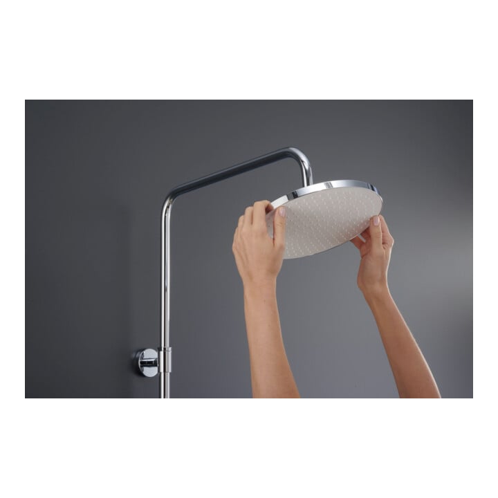 Duravit Duschsystem Shelf 1050 mit AP-Brausethermostat, weiß Hochglanz