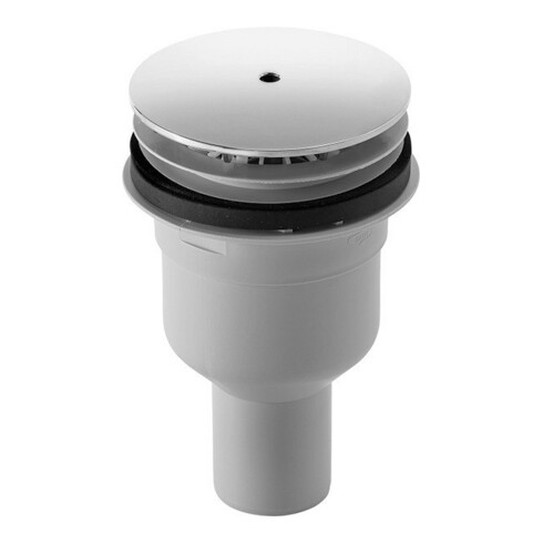 Duravit Duschwannenablauf PuraVida d= 9cm, Abgang senkrecht, weiß