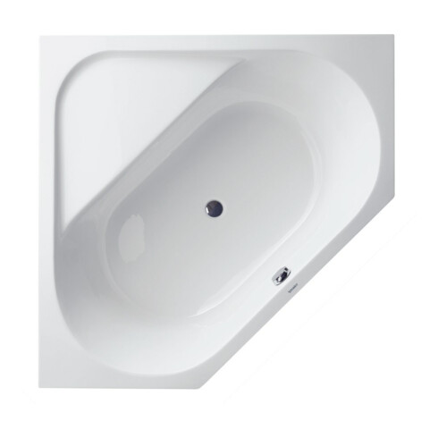 Duravit Eck-Badewanne D-Code 140x140x42cm, zentraler Abl, 2 RS, weiß