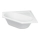 Duravit Eck-Badewanne D-Code 140x140x42cm, zentraler Abl, 2 RS, weiß-2