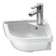 Duravit Eck-Handwaschbecken Starck 3 43x38cm, m HL, ÜL, Hahnlochbank, weiß-1