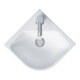 Duravit Eck-Handwaschtisch Me by Starck 43,5x38cm, m HL, ÜL, HLB, we seidenmatt-1
