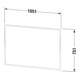 Duravit Einbaurahmen L-Cube f Spanplattenschraube, 105x75,1x1cm, graphit matt-3
