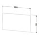 Duravit Einbaurahmen L-Cube f Spanplattenschraube, 125x75,1x1cm, graphit matt-3