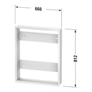 Duravit Einbauset 66,1x13,9cm, Rah. f Spanplattenschraube Good/Better-3