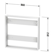 Duravit Einbauset 86,1x13,9cm, Rah. f Spanplattenschraube Good/Better-3