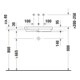 Duravit Einbauwaschtisch 2nd floor 58x41,5cm, Einb. v o, o HL, ÜL, HLB, we-4