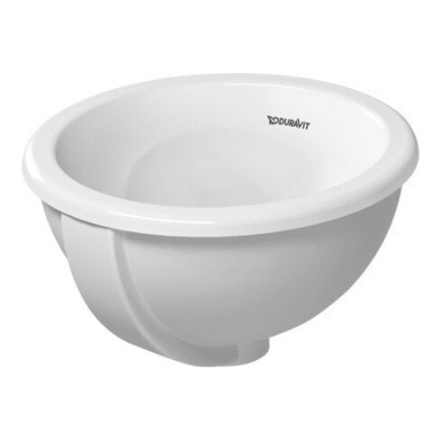 Duravit Einbauwaschtisch Architec Bali d 33,5cm, EB v ob, o. HL u HLB, m ÜL, we