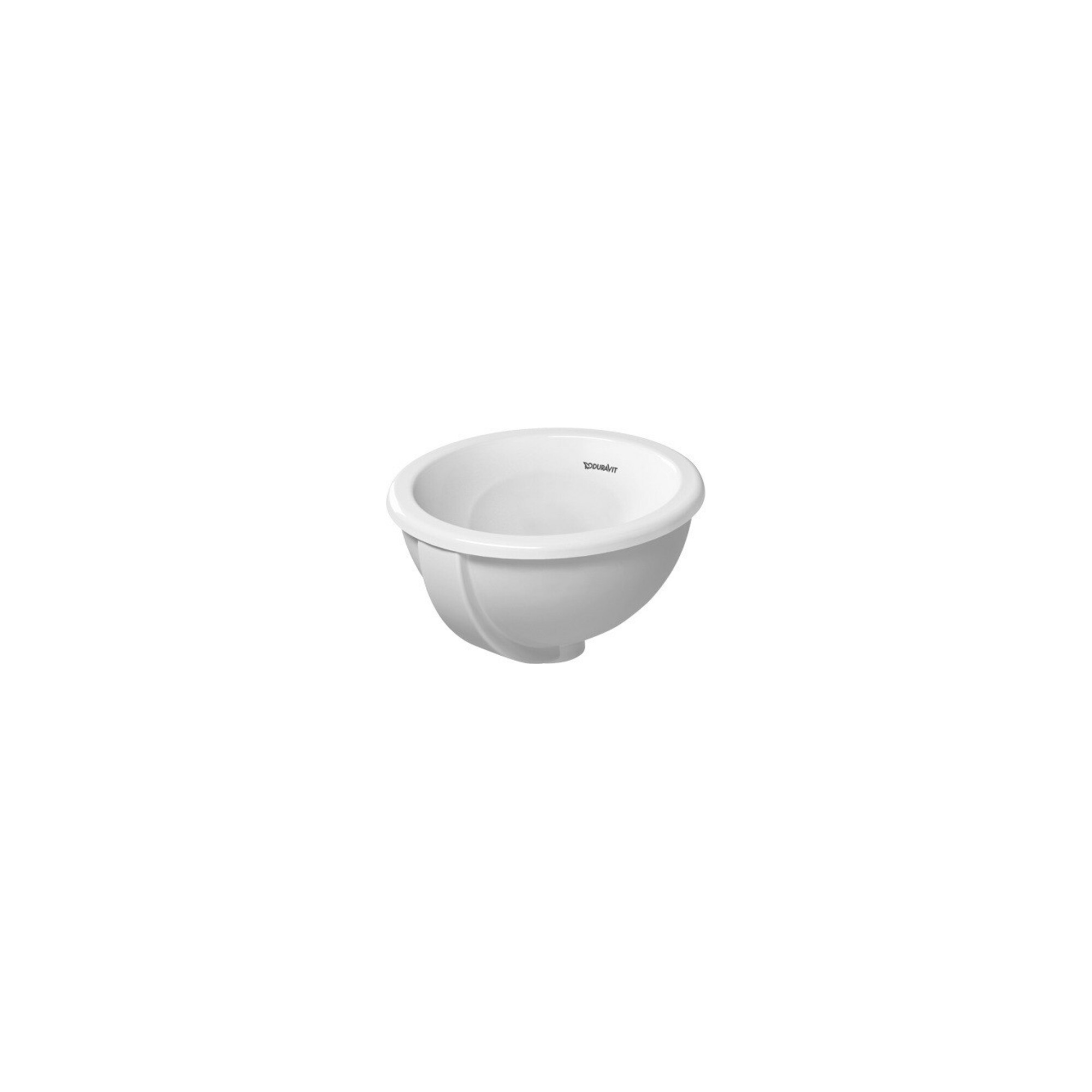 Duravit Einbauwaschtisch Architec Bali d 33,5cm, EB v ob, o. HL u HLB, m ÜL, we
