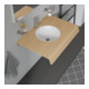 Duravit Einbauwaschtisch Architec d 27,5cm, we, EB v unt, o. HL, HLB, m ÜL