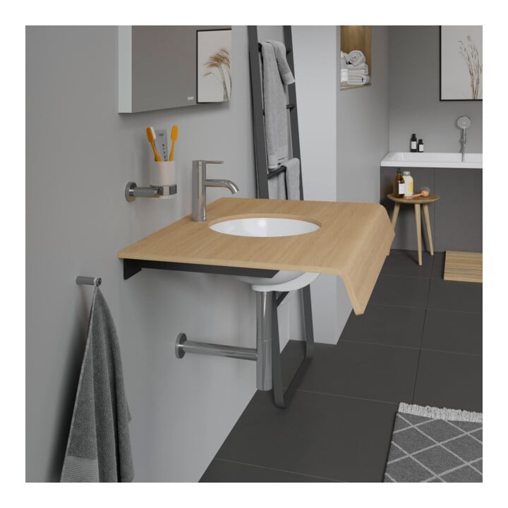 Duravit Einbauwaschtisch Architec d 32,5cm, we, EB v unt, o. HL, HLB, m ÜL