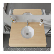 Duravit Einbauwaschtisch Architec d 32,5cm, we, EB v unt, o. HL, HLB, m ÜL-4