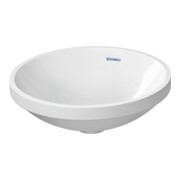Duravit Einbauwaschtisch Architec d 37,5cm, EB v unt, o. HL, ÜL u. HLB, we
