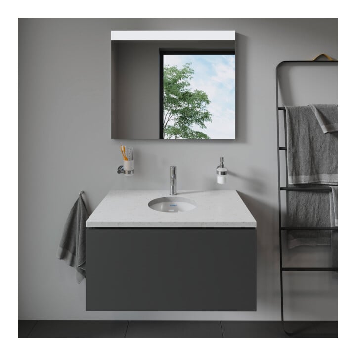 Duravit Einbauwaschtisch Architec d 37,5cm, EB v unt, o. HL, ÜL u. HLB, we