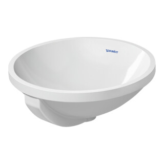 Duravit Einbauwaschtisch Architec d 40cm, EB v unt, o. HL, HLB, m ÜL, weiß