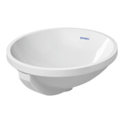 Duravit Einbauwaschtisch Architec d 40cm, EB v unt, o. HL, HLB, m ÜL, weiß