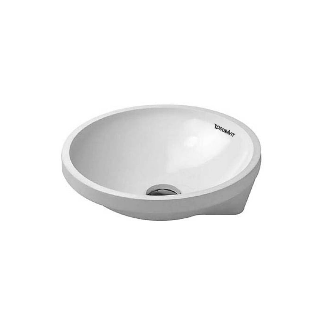 Duravit Einbauwaschtisch Architec d 40cm, Einb. v unt, o HL, ÜL u HLB, we