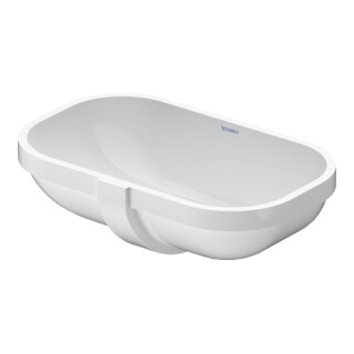 Duravit Einbauwaschtisch D-Code 49,5x29cm, EB v u, o HL, HL, m ÜL, we.