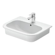Duravit Einbauwaschtisch D-Code 54,5x43,5cm, EB v o, m HL, Ü, HL, we.