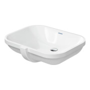 Duravit Einbauwaschtisch D-Code 55x40cm, EB v unt, o. HL, HLB, m ÜL, we
