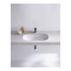 Duravit Einbauwaschtisch D-Code 55x40cm, EB v unt, o. HL, HLB, m ÜL, we-2