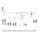 Duravit Einbauwaschtisch D-Code 55x40cm, EB v unt, o. HL, HLB, m ÜL, we-4