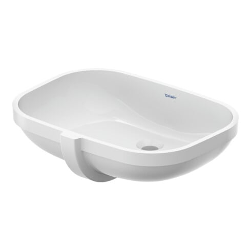 Duravit Einbauwaschtisch D-Code 55x40cm, EB v unt, o. HL, HLB, m ÜL, we