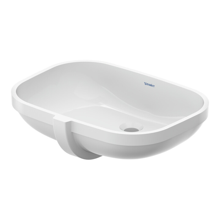 Duravit Einbauwaschtisch D-Code 55x40cm, EB v unt, o. HL, HLB, m ÜL, we