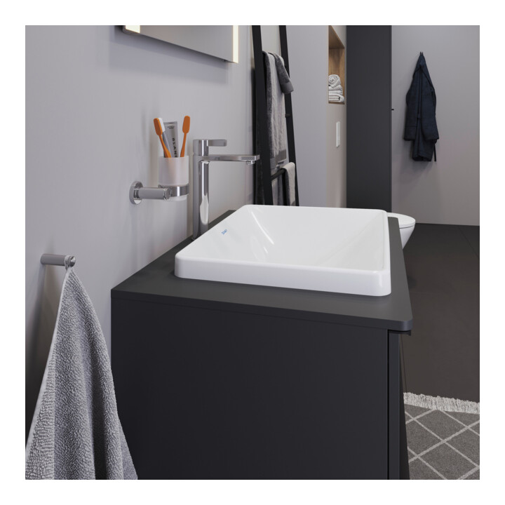 Duravit Einbauwaschtisch D-Neo 60x44cm, EB v ob, o. HL, HLB, ÜL, weiß