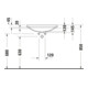 Duravit Einbauwaschtisch D-Neo 60x44cm, EB v ob, o. HL, HLB, ÜL, weiß