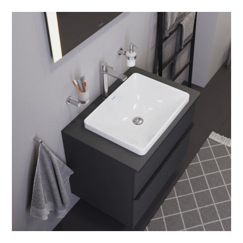 Duravit Einbauwaschtisch D-Neo 60x44cm, EB v ob, o. HL, HLB, ÜL, weiß