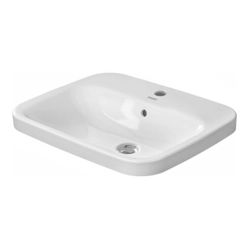 Duravit Einbauwaschtisch DuraStyle 56x45,5cm, EB v ob, m HL, ÜL, HLB, we WG
