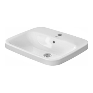 Duravit Einbauwaschtisch DuraStyle 56x45,5cm, EB v ob, m HL, ÜL, HLB, weiß