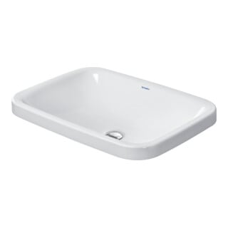Duravit Einbauwaschtisch DuraStyle 60x43cm, Einb. v o, o HL, ÜL, HLB, weiß