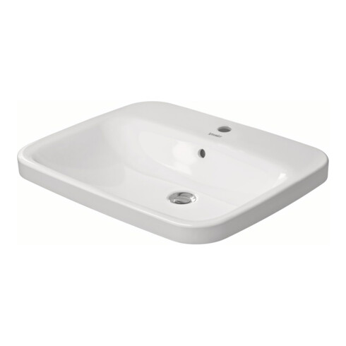 Duravit Einbauwaschtisch DuraStyle 61,5x49,5cm, EB v o, m HL, ÜL, HLB, we
